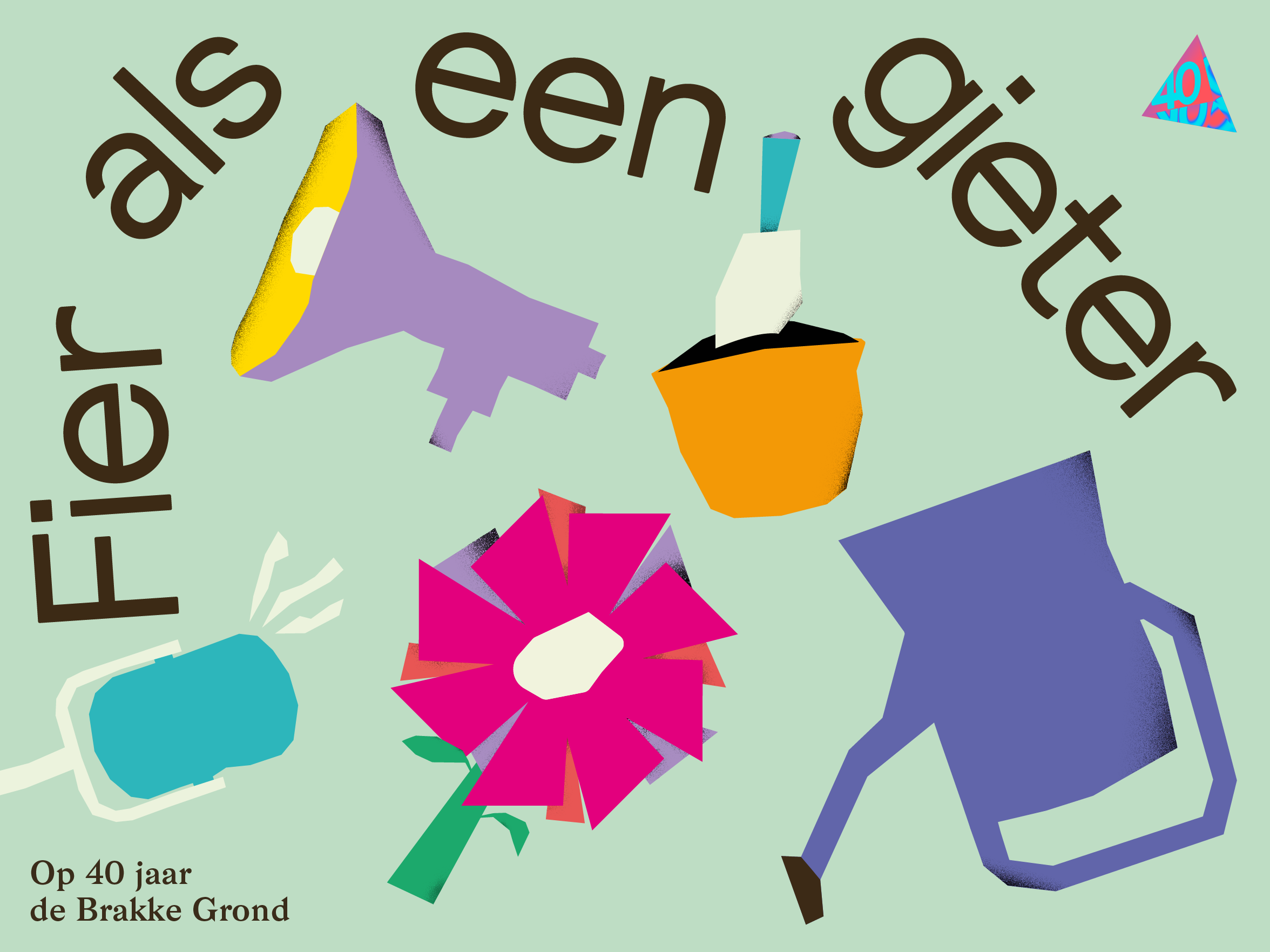 Fier als een gieter